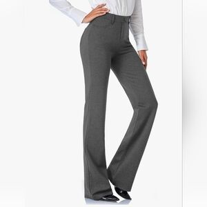 Elegant Women's Charcoal Bootcut Pants